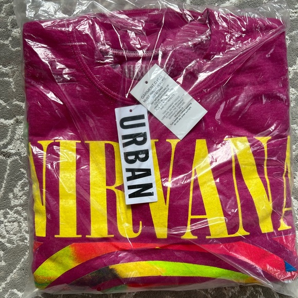 ✨ NWT UO Nirvana Smile Overdyed Sweatshirt - Picture 5 of 5